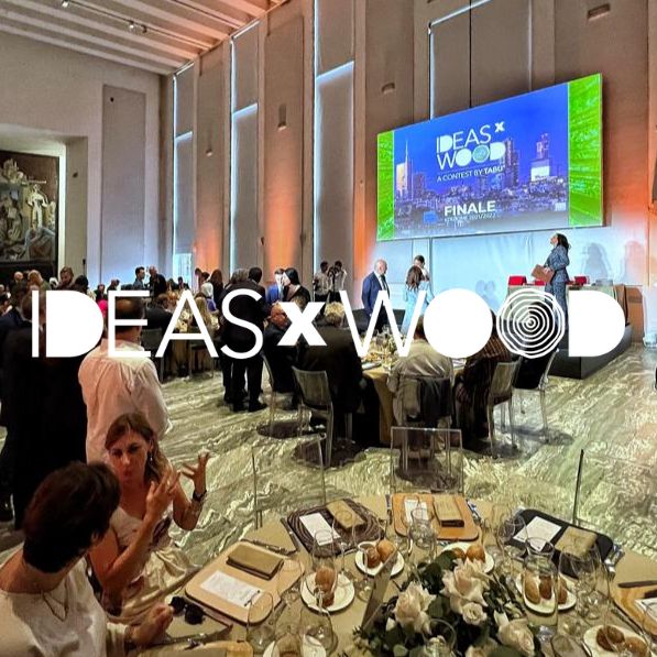 Cerimonia di premiazione contest IdeasxWood edizione 2022 – Premio Carpanelli, presso la Triennale di Milano, Salone d’Onore.