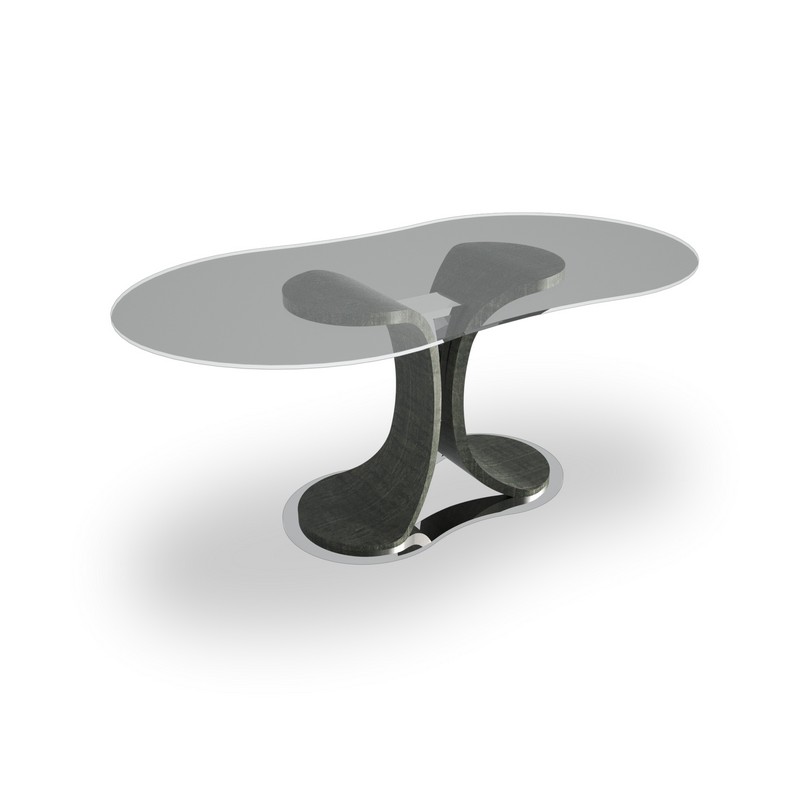 Mistral Table in Dark Sycomoro frisè
