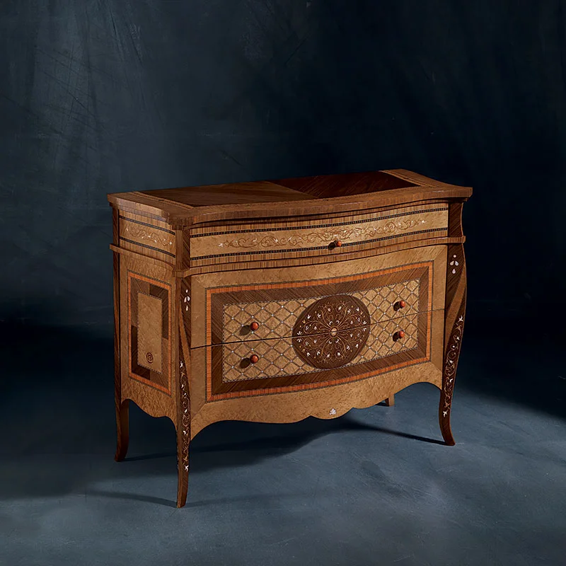 Comò Arts con piano in legno