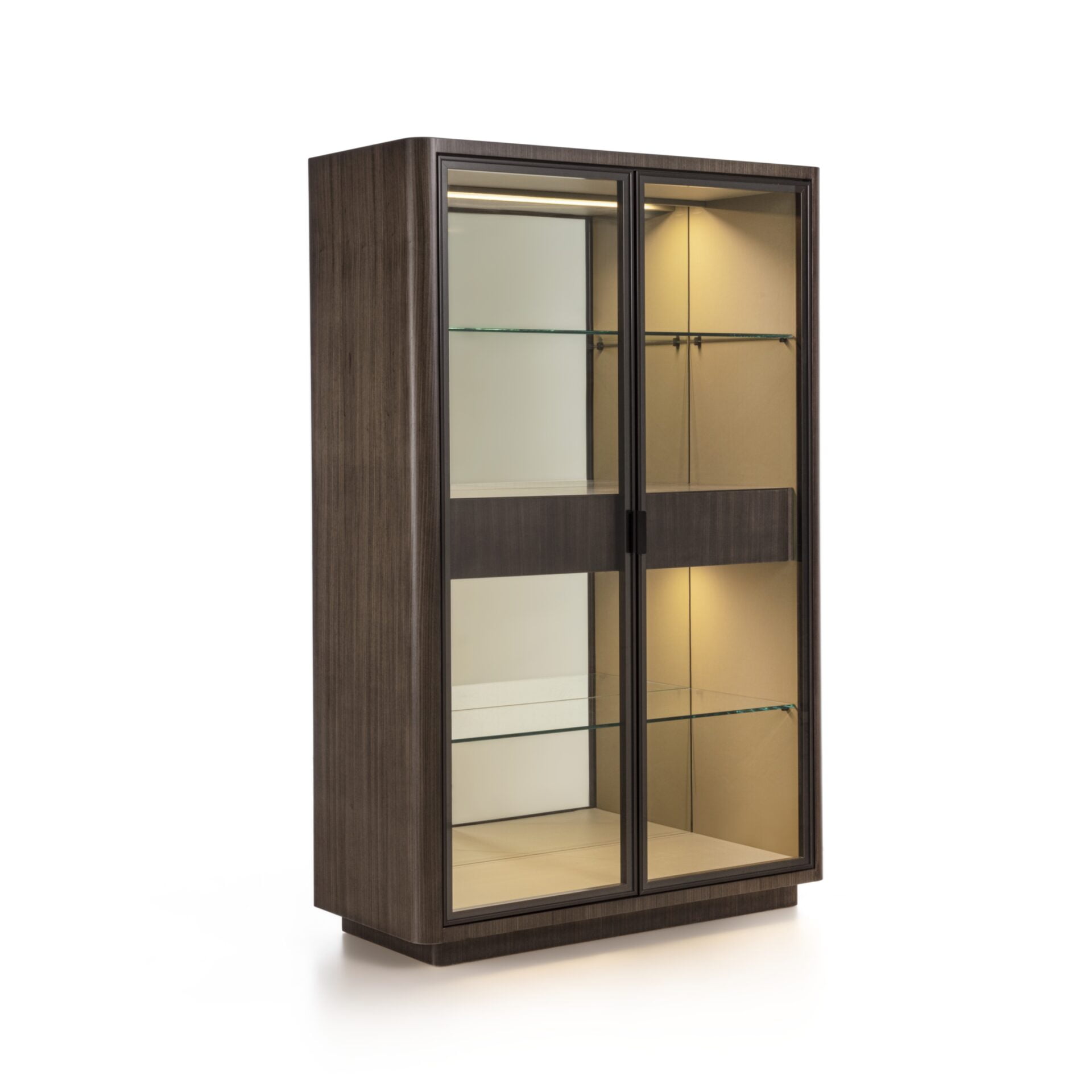 Dafne glass cabinet with drawers