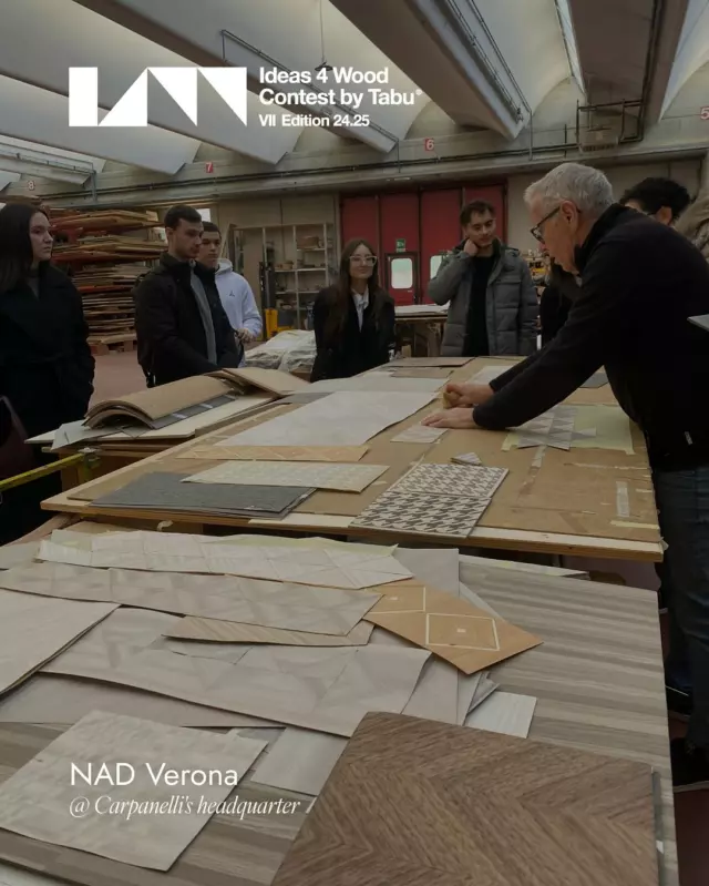 As the #IDEAS4WOOD 2024/2025 Design Contest enters its most exciting phase, it was a pleasure for us to welcome the students of NAD Verona in our headquarter. An introduction to the art of fine wood manufacturing, a journey through our know-how and passion — all to spark creativity and inspiration for their upcoming projects.
Some of their ideas might soon be brought to life, evaluated by an international jury, and the winners celebrated during a special awards evening at @mudec_official 🔍
A contest by @tabu_wood
—Mentre il Contest di design #IDEAS4WOOD 2024/2025 sta entrando nel vivo, è stato per noi un vero piacere accogliere gli studenti del NAD di Verona nella nostra sede.Un’introduzione alla lavorazione del legno pregiato, un viaggio attraverso il nostro sapere e la nostra passione che speriamo possa stimolare la creatività e l’ispirazione nei loro progetti.
Alcune di queste idee potrebbero diventare realtà, valutate da una giuria internazionale e premiate durante una serata speciale al @mudec_official 🔍#carpanelli #carpanellifurniture #italiandesign #interiordesign
#luxuryfurniture #madeinitaly #furnituredesign #homedecor
#moderndesign #arredamento #interiordecor #handmadefurniture